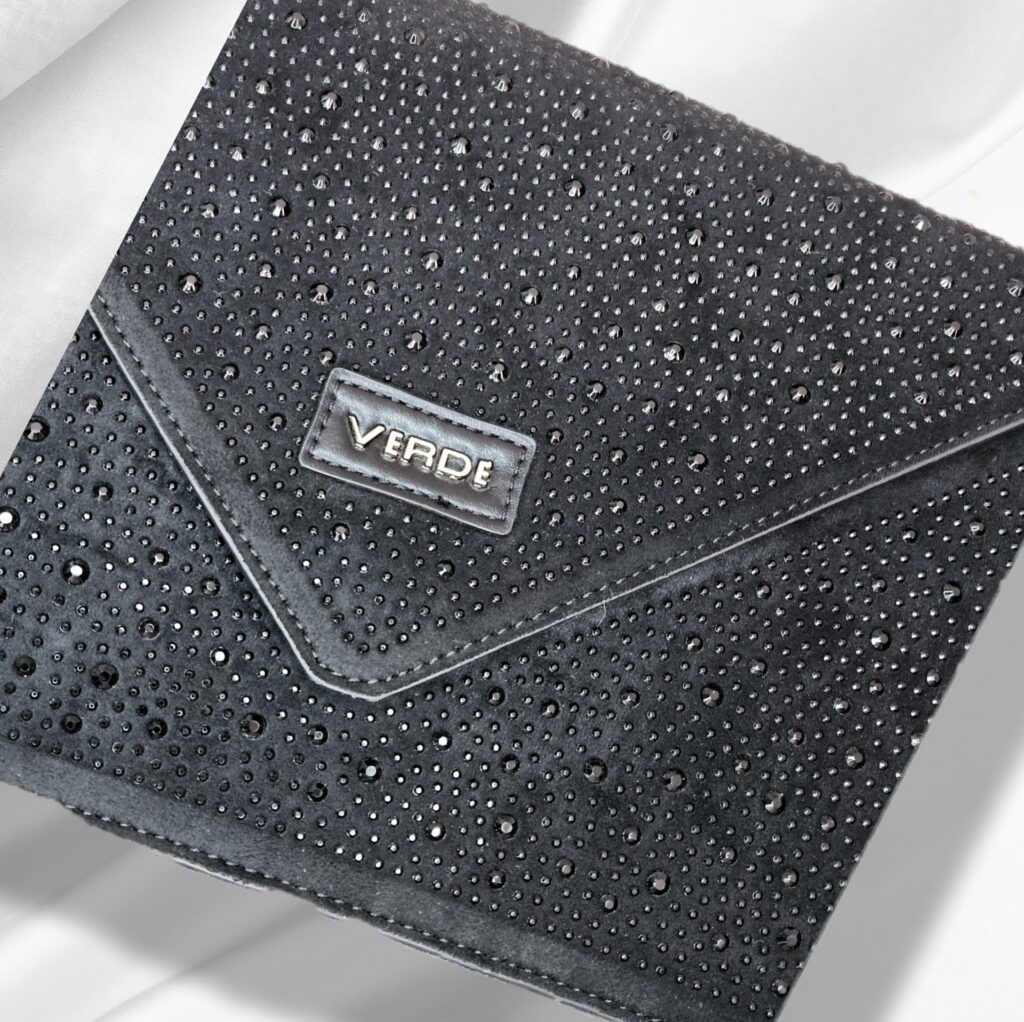 Borsa Glamour Noir Verde Fashion