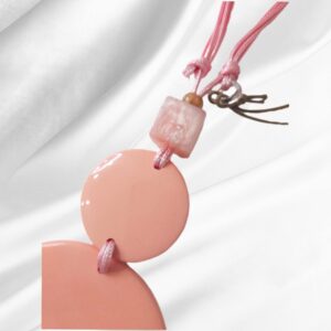 collana in resina karakorum con pendenti circolari pesca